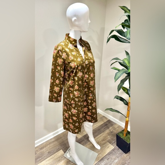 Tuckernuck Hazel Floral Corduroy Mini Dress S Brown Clifton Fall Floral NWT - Picture 9 of 15